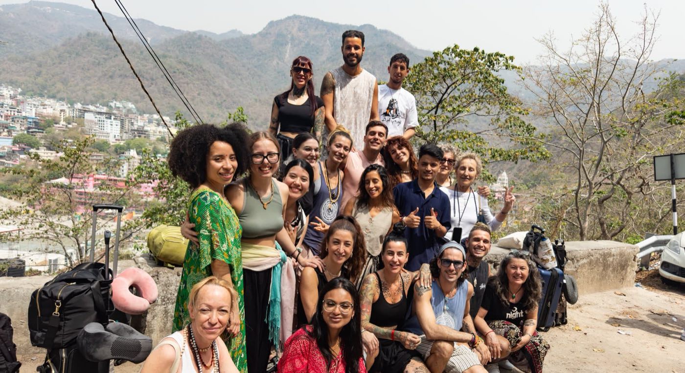 El grupo de este año en Rishikesh, India